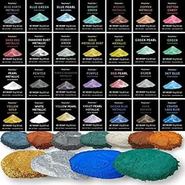 PolyColor Mica Powder - Metallic Dye for Crafts and More