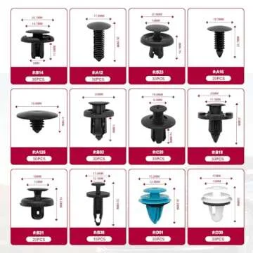 801 PCS Car Retainer Clips Kit for Easy Vehicle Repairs