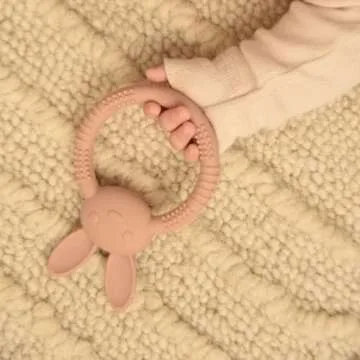 Silicone Baby Bunny Teething Toys for Newborns - Safe Relief