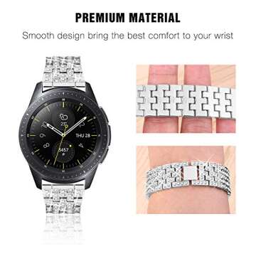 SUPOIX Compatible for Samsung Galaxy Watch 7 6 5 4 40mm 44mm /Galaxy Watch FE 2024/Galaxy Watch 42mm...