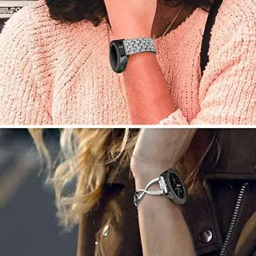 Supoix Elegant 2-Pack Bands for Samsung Galaxy Watch