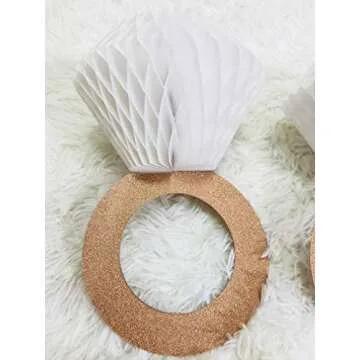 Rose Gold Glitter Engagement Party Decorations for Celebration