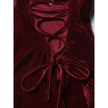 Stylish Burgundy Strapless Velvet Bodysuit for Women