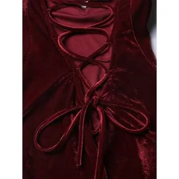 Stylish Burgundy Strapless Velvet Bodysuit for Women