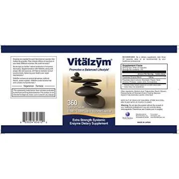 VITÄLZYM Proteolytic Systemic Enzymes Liquid Gel Capsules with Serrapeptase, Immune and Joint Suppo...