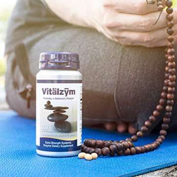 VITÄLZYM Proteolytic Systemic Enzymes Liquid Gel Capsules with Serrapeptase, Immune and Joint Support, Natural Ache Relief Plus Fertility Supplement (360 Capsules)