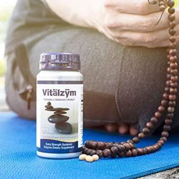 VITÄLZYM Proteolytic Systemic Enzymes Liquid Gel Capsules with Serrapeptase, Immune and Joint Support, Natural Ache Relief Plus Fertility Supplement (360 Capsules)