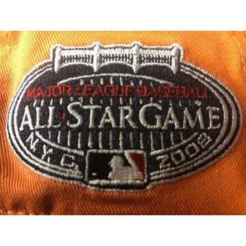 '47 New York Yankees Cooperstown Double Under Clean Up Dad Hat Baseball Cap - Mango/All Star Game Side Patch, One Size