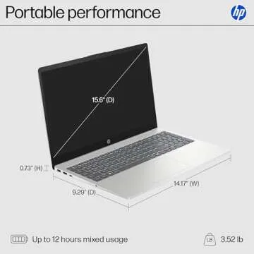 HP 15.6" Laptop with Touchscreen, AMD Ryzen 5, 512GB SSD