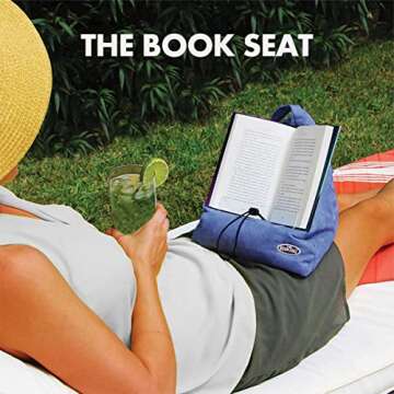 The Book Seat - The Most Comfortable Way to Read, Hands Free! - Dusty Rose Pink
