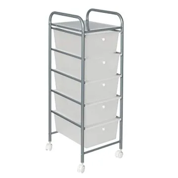 Honey-Can-Do 5-Drawer Rolling Storage Cart for Organization