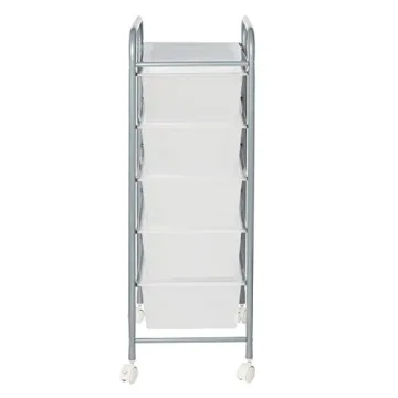 Honey-Can-Do 5-Drawer Rolling Storage Cart for Organization