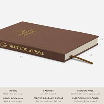 The Gratitude Journal : More Happiness, Positivity, Affirmation, Productivity, Mindfulness & Self Ca...