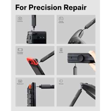 HOTO Electric Precision Screwdriver Set, 25 in 1 Magnetic Small Screwdriver Set, Mini Electric Screw...