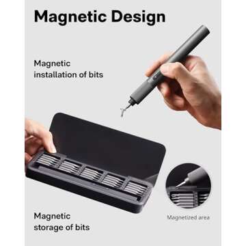 HOTO Electric Precision Screwdriver Set, 25 in 1 Magnetic Small Screwdriver Set, Mini Electric Screwdriver Set for Eyeglasses, Electronics, Watches, Phones, Laptops, Cameras Repair Kit