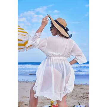 Plus Size Swimsuit Cover Up | IN'VOLAND Kimono for Women