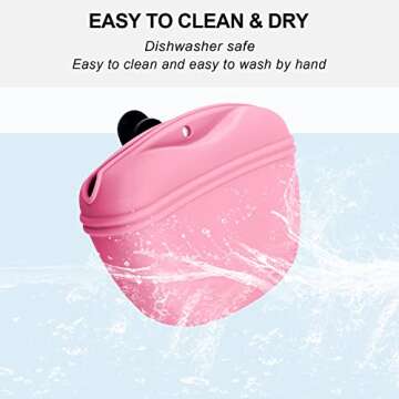 Left&Right Dog Clicker Training Kit,Silicone Dog Training Treat Pouch and Dog Clickers,Dog Treat Bag with Clicker Training for Dogs,Pet Treat Bag with Convenient Magnetic Buckle Closing and Waist Clip