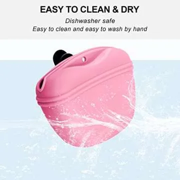 Left&Right Dog Clicker Training Kit,Silicone Dog Training Treat Pouch and Dog Clickers,Dog Treat Bag with Clicker Training for Dogs,Pet Treat Bag with Convenient Magnetic Buckle Closing and Waist Clip