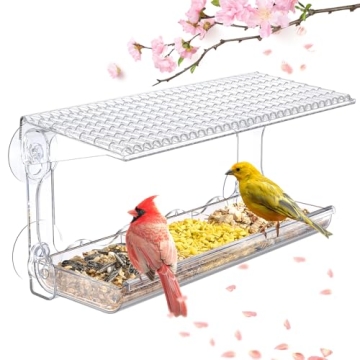 Enjoy Nature with the SUNALLY Window Bird Feeder - Perfect for All Ages!