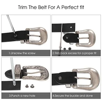WHIPPY Western Belts for Women Stylish Vintage Design