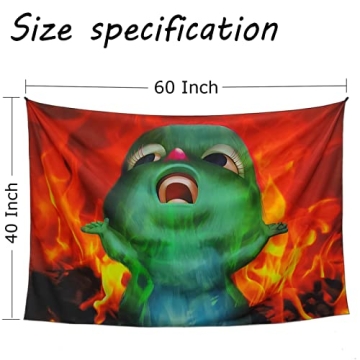 UvSicsVe Funny Meme Tapestry for Vibrant Home Decor