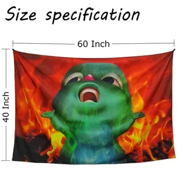 UvSicsVe Funny Meme Tapestry for Vibrant Home Decor