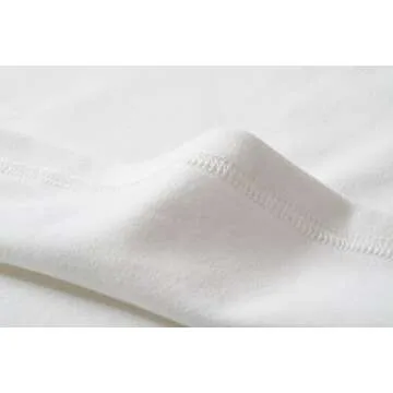 HieasyFit Women's Cotton Turtleneck Top Basic Layering Thermal Underwear Ivory M