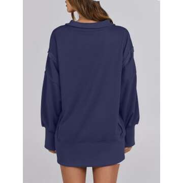 ANRABESS Women's Oversized Sweatshirt for Fall Fashion