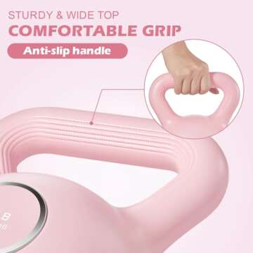 KHTO 10LB Kettlebell for Effective Home Workouts