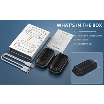 Rechargeable Hand Warmers for Outdoors & Gifts