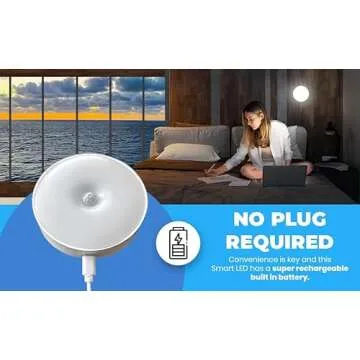 Ship-EEZ Cruise Ship Approved Magnetic Nightlight for Stateroom Walls and Ceilings