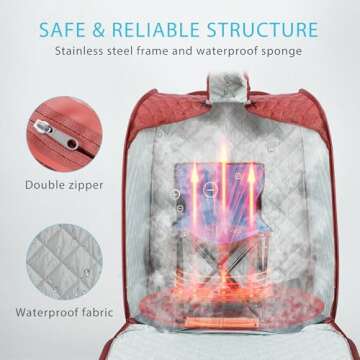 VIVOHOME Portable Personal Steam Sauna Spa with 1.8L 800 Watt Steam Generator, Foldable Chair, Home Sauna Spa Tent for Detox Relaxation, Brown