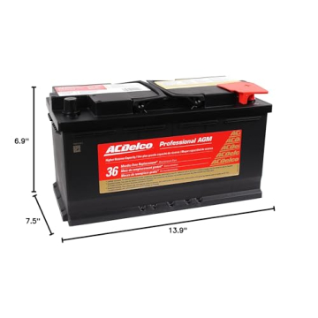 ACDelco Gold 49AGMHR Battery with 36 Month Warranty