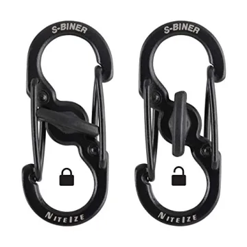 Nite Ize S-Biner MicroLock - Secure Key Carabiner (2 Pack)