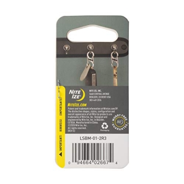 Nite Ize S-Biner MicroLock - Secure Key Carabiner (2 Pack)