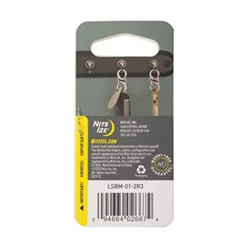 Nite Ize S-Biner MicroLock - Secure Key Carabiner (2 Pack)