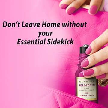 Chill Out Calming Roll On Essential Oil Blend -Stress Relief Rose Jasmine & Vanilla Destress - Relaxation Calm Aromatherapy Roller Gifts for Women Perfect Stocking Stuffers - NEW MIUZ