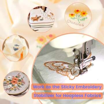 Craftido Embroidery Stabilizer for Easy Designs