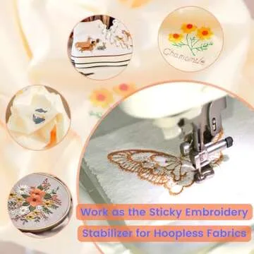 Craftido Embroidery Stabilizer for Easy Designs