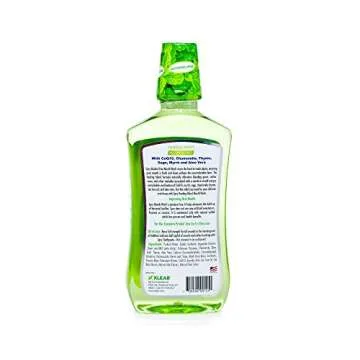 Spry Xylitol Mouthwash Fluoride Free with Enamel Support, Gentle, Natural Healing Herbal Mint - 16 fl oz (Pack of 2)