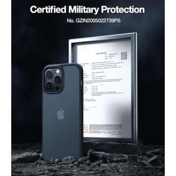 TORRAS Tough Shockproof for iPhone 13 Pro Case, [Military-Grade Drop Tested] Ultra-Durable Matte Har...