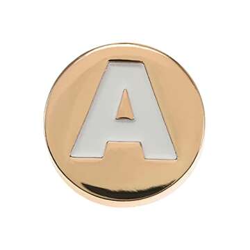 Crocs Jibbitz Gold Letter Shoe Charms | Jibbitz for Crocs, Gold Letter A, Small
