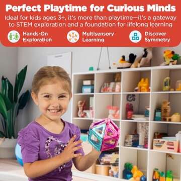 Magformers Inspire (14-pieces)Set Magnetic Building Blocks, Educational Magnetic Tiles Kit , Magnetic Construction STEM Toy Set, 3-100 years