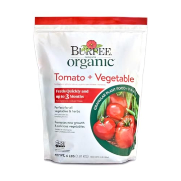Burpee Organic Tomato & Vegetable Granular Plant Food for Healthy Growth