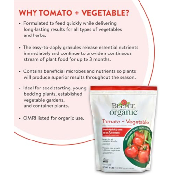 Burpee Organic Tomato & Vegetable Granular Plant Food 4 lb