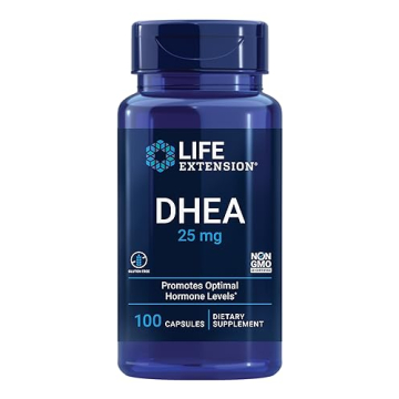 Life Extension DHEA 25 mg – Supplement for Hormone Balance, Immune Support, Sexual Health, Bone & ...