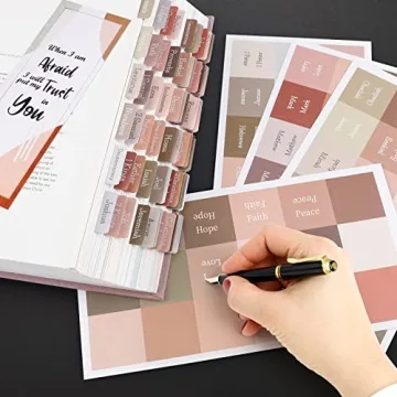Stylish Earth Tone Bible Tabs - Easy to Read & Apply for Everyone