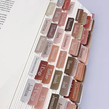 Stylish Earth Tone Bible Tabs - Easy to Read & Apply for Everyone