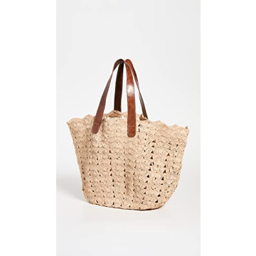 MAR Y SOL Women's Paros Tote Bag, Natural, Tan, One Size