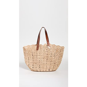 MAR Y SOL Women's Paros Tote Bag, Natural, Tan, One Size